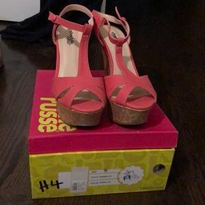 Brand new Charlotte rouse Coral wedges size 8